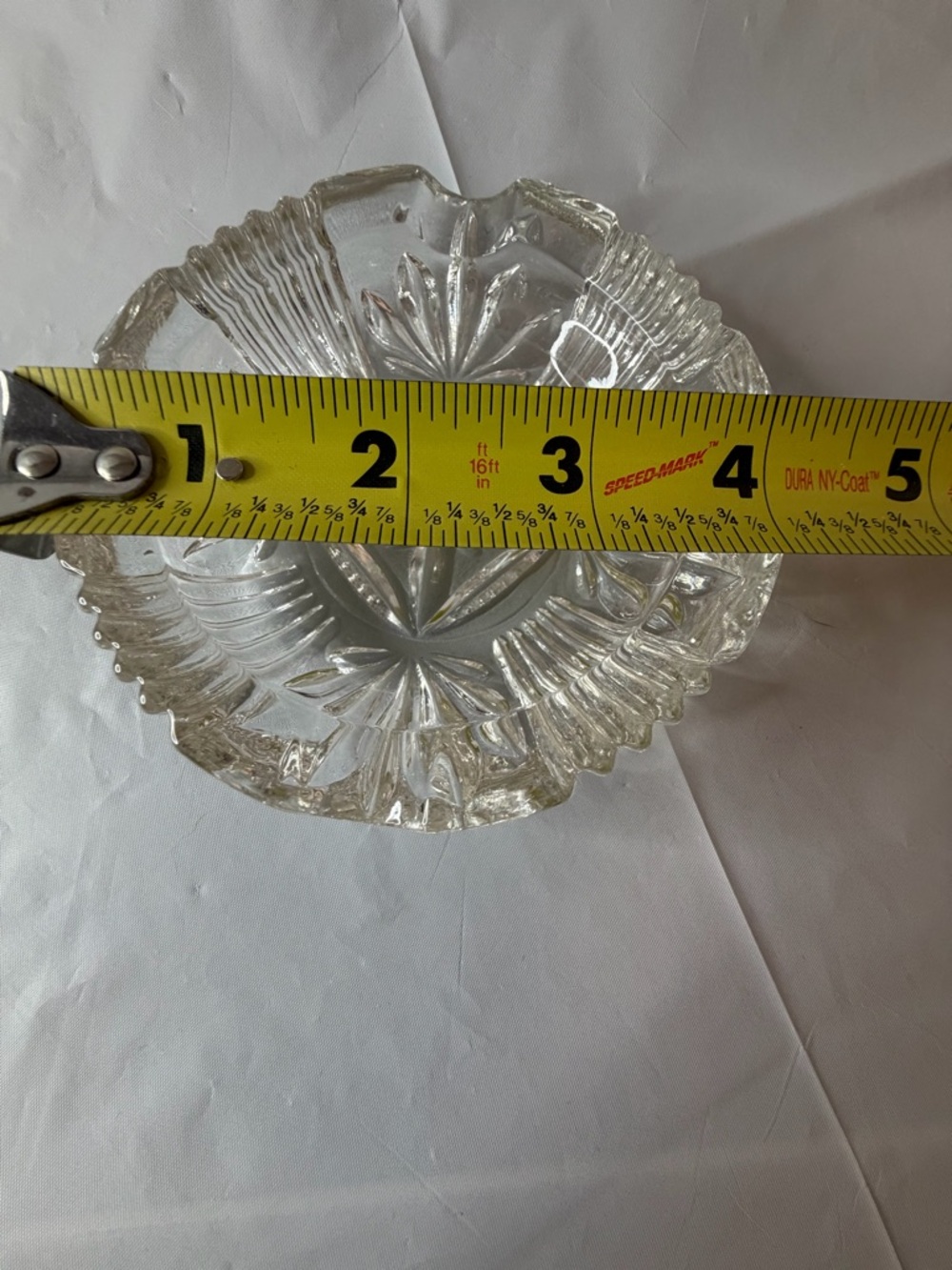 Vintage Federal Glass Georgetown collection crystal ashtray - 4” - Picture 3 of 3